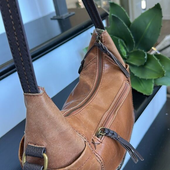 The Sak Genuine Leather Shoulder Bag purse soft luxurious clean - Picture 5 of 10